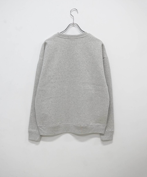 TRAP/U (トラップユー)の「30/10 裏起毛 フロント ワンポイント 刺繍 長袖 スウェット TRAP/U(スウェット・メンズ・アッシュ/ブラック/ダークグリーン・L/M)」の9枚目の写真