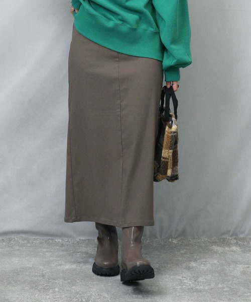 HONEYSUCKLE ROSE（ハニーサックルローズ）の「【HONEYSUCKLE ROSE】ストレッチタイトスカート（スカート・レディース・ブラック/ブラウン/ダークグレー・M/L）」の2枚目の写真