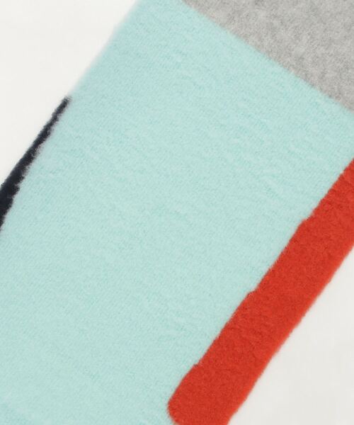 WRAPINKNOT（ラッピンノット）の「OIL PAINTING IMAGE MOHAIR SCARF（マフラー・メンズ・ミント・FREE）」の2枚目の写真