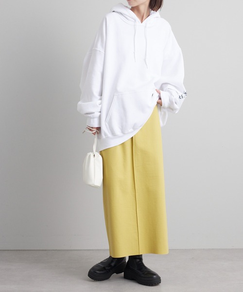 mystic（ミスティック）の「【サイズ展開あり】スリットナロースカート（スカート・レディース・ライトグレー/ブラック/グリーン・1/2）」の15枚目の写真