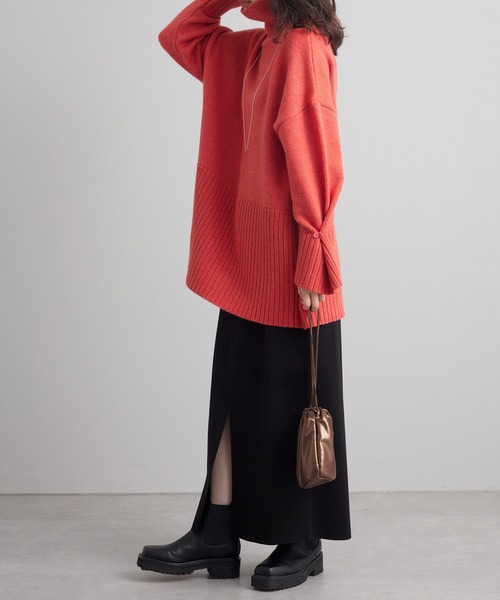 mystic（ミスティック）の「【サイズ展開あり】スリットナロースカート（スカート・レディース・ライトグレー/ブラック/グリーン・1/2）」の12枚目の写真