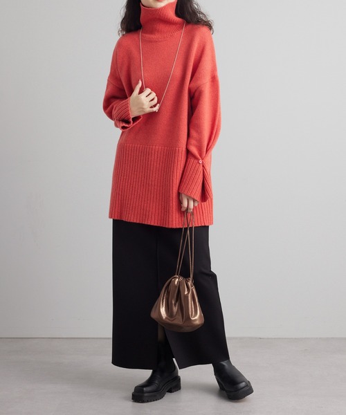 mystic（ミスティック）の「【サイズ展開あり】スリットナロースカート（スカート・レディース・ライトグレー/ブラック/グリーン・1/2）」の13枚目の写真