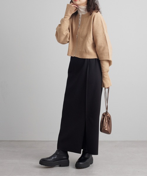 mystic（ミスティック）の「【サイズ展開あり】スリットナロースカート（スカート・レディース・ライトグレー/ブラック/グリーン・1/2）」の5枚目の写真