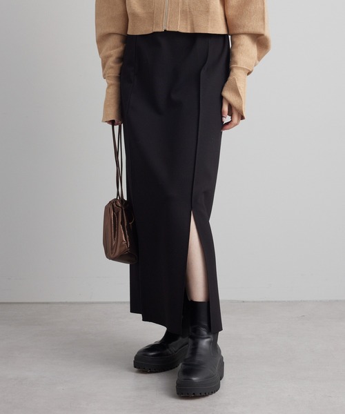 mystic（ミスティック）の「【サイズ展開あり】スリットナロースカート（スカート・レディース・ライトグレー/ブラック/グリーン・1/2）」の7枚目の写真