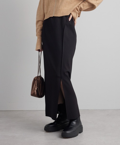 mystic（ミスティック）の「【サイズ展開あり】スリットナロースカート（スカート・レディース・ライトグレー/ブラック/グリーン・1/2）」の8枚目の写真