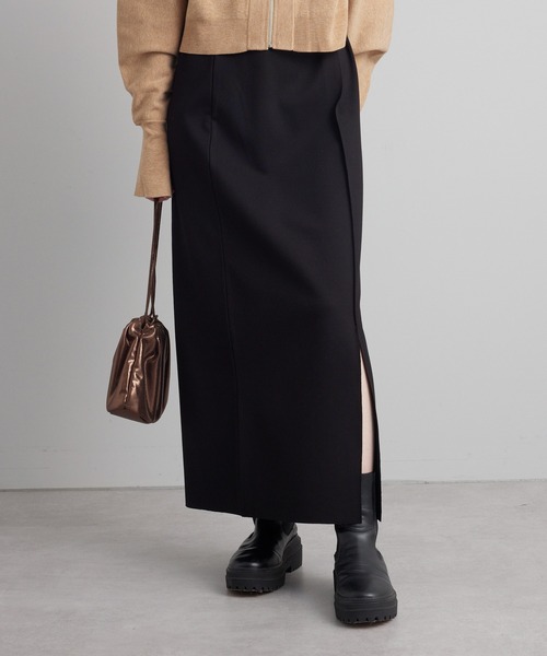 mystic（ミスティック）の「【サイズ展開あり】スリットナロースカート（スカート・レディース・ライトグレー/ブラック/グリーン・1/2）」の11枚目の写真