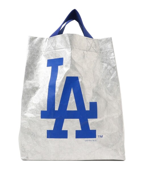 BEAMS BOY（ビームスボーイ）の「INFIELDER DESIGN × BEAMS BOY / 別注 MLB ロゴ YYB（トートバッグ・レディース・シルバー/ネイビー・ONE SIZE）」の6枚目の写真