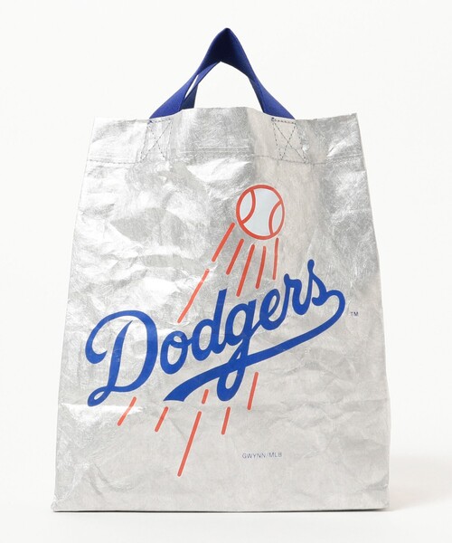 BEAMS BOY（ビームスボーイ）の「INFIELDER DESIGN × BEAMS BOY / 別注 MLB ロゴ YYB（トートバッグ・レディース・シルバー/ネイビー・ONE SIZE）」の8枚目の写真