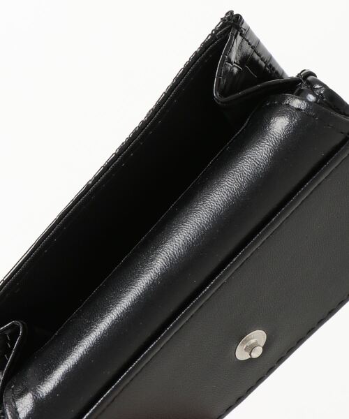 X-girl(エックスガール)の「【X-girl /エックスガール】 FAUX CROC MINI WALLET(財布・レディース・ブラック・FREE)」の4枚目の写真