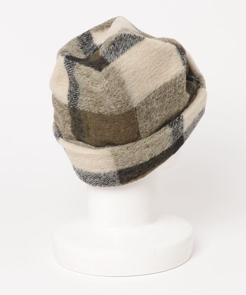 乱痴気（ランチキ）の「【MONOSTEREO】The MonoStereo Knit Plaid Beani（ニットキャップ/ビーニー・メンズ・グリーン系その他/オレンジ系その他・FREE）」の3枚目の写真