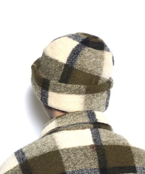 乱痴気（ランチキ）の「【MONOSTEREO】The MonoStereo Knit Plaid Beani（ニットキャップ/ビーニー・メンズ・グリーン系その他/オレンジ系その他・FREE）」の7枚目の写真