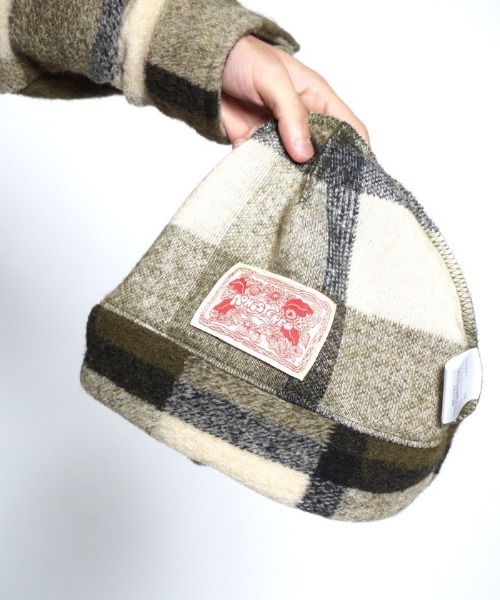 乱痴気（ランチキ）の「【MONOSTEREO】The MonoStereo Knit Plaid Beani（ニットキャップ/ビーニー・メンズ・グリーン系その他/オレンジ系その他・FREE）」の11枚目の写真