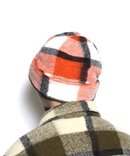 乱痴気（ランチキ）の「【MONOSTEREO】The MonoStereo Knit Plaid Beani（ニットキャップ/ビーニー・メンズ・グリーン系その他/オレンジ系その他・FREE）」の14枚目の写真