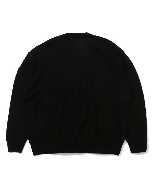 ICECREAM（アイスクリーム）の「KNIT SWEATER WITH BADGE（Tシャツ/カットソー・メンズ・グレー/ブルー/ブラック・LARGE/X-LARGE/MEDIUM）」の4枚目の写真