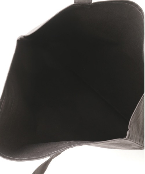 MARGARET HOWELL(マーガレットハウエル)の「COTTON LOGO BAG(トートバッグ・レディース・チャコール/ベージュ/ホワイト・FREE)」の6枚目の写真