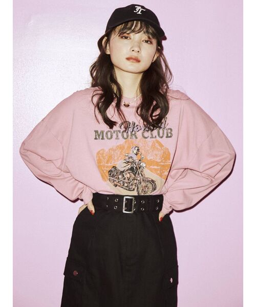 jouetie（ジュエティ）の「ヴィンテージグラフィックロンT（Tシャツ/カットソー・レディース・ブラック/ピンク/アイボリー・MEDIUM）」の14枚目の写真