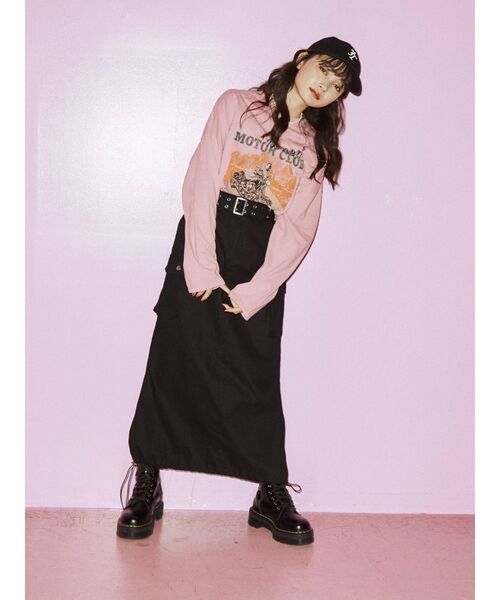 jouetie（ジュエティ）の「ヴィンテージグラフィックロンT（Tシャツ/カットソー・レディース・ブラック/ピンク/アイボリー・MEDIUM）」の21枚目の写真