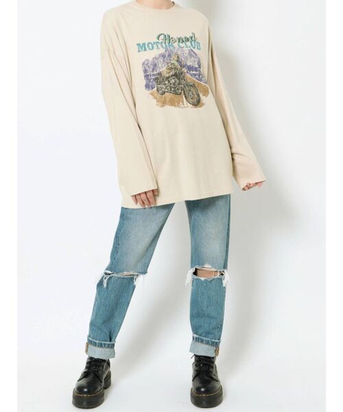 jouetie（ジュエティ）の「ヴィンテージグラフィックロンT（Tシャツ/カットソー・レディース・ブラック/ピンク/アイボリー・MEDIUM）」の17枚目の写真