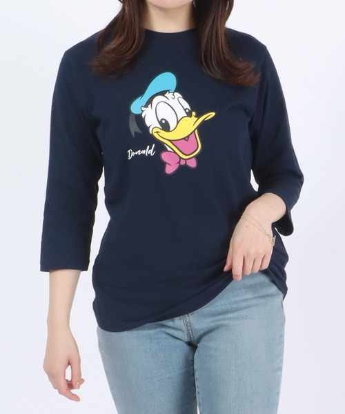 セール】Disney（ディズニー）キャラクターフェイスプリント七分