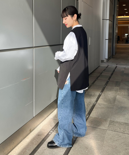 JOINT WORKS（ジョイントワークス）の「ダブルクロス 5ST ベスト（ベスト・レディース・ブラック・FREE）」の17枚目の写真