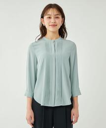 green label relaxing フェイクパールボタン9分袖 ブラウス UNITED ARROWS LTD. OUTLET｜ドビー フェイクパールボタン 9分袖