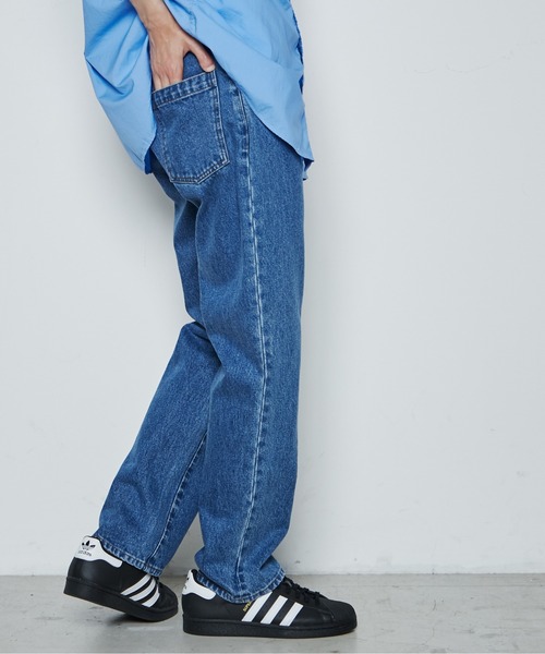 THE STANDARD（ザスタンダード）の「WEGO/スリムストレートデニムパンツ（デニムパンツ・メンズ・ブラック/インディゴブルー/ライトインディゴブルー・MEDIUM/LARGE）」の17枚目の写真