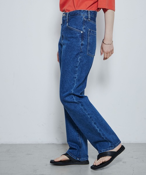 THE STANDARD（ザスタンダード）の「WEGO/スリムストレートデニムパンツ（デニムパンツ・メンズ・ブラック/インディゴブルー/ライトインディゴブルー・MEDIUM/LARGE）」の22枚目の写真