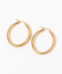 LAKOLE | ステンレス楕円フープピアス / 187878(ピアス（両耳用）)