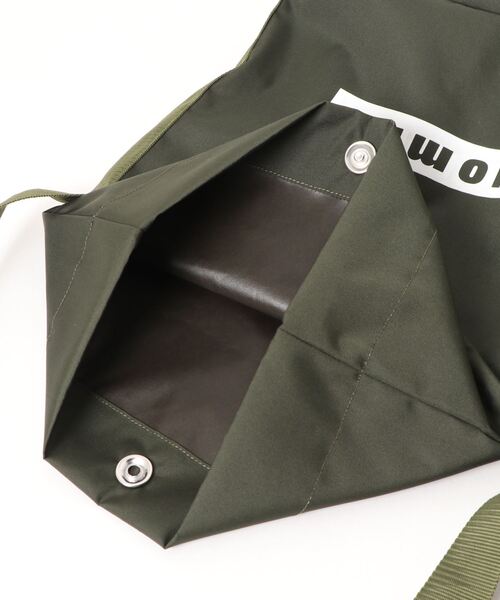 gomme（ゴム）の「ポスタルバッグＳ（ショルダーバッグ・レディース・ブラック/カーキ・FREE）」の10枚目の写真