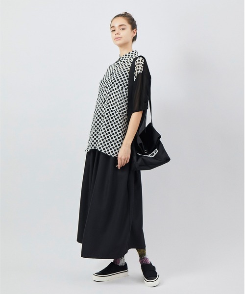 gomme（ゴム）の「ポスタルバッグＳ（ショルダーバッグ・レディース・ブラック/カーキ・FREE）」の6枚目の写真