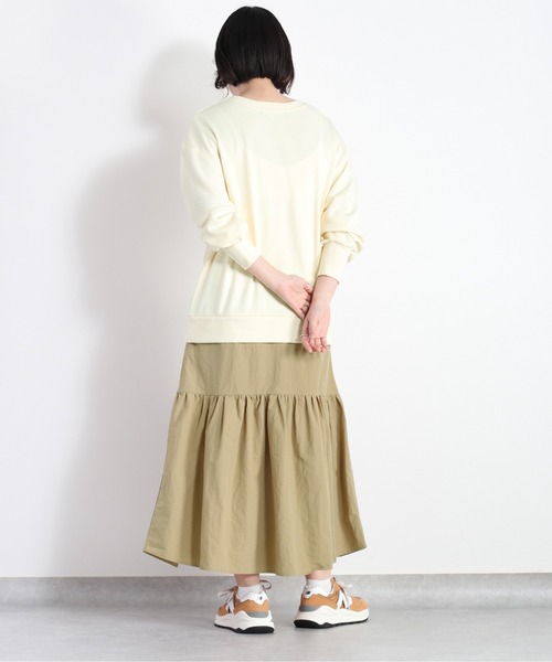 cepo（セポ）の「スウェットレイヤードワンピース（ワンピース・レディース・オフホワイト/チャコール・M）」の6枚目の写真