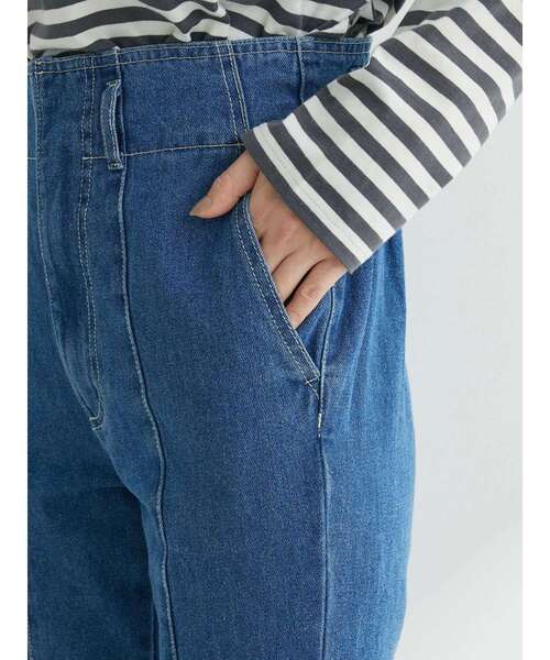 Green　Parks（グリーンパークス）の「・ELENCARE　DUE　センターシームデニムパンツ（デニムパンツ・レディース・ライトインディゴブルー/インディゴブルー・L/M）」の22枚目の写真