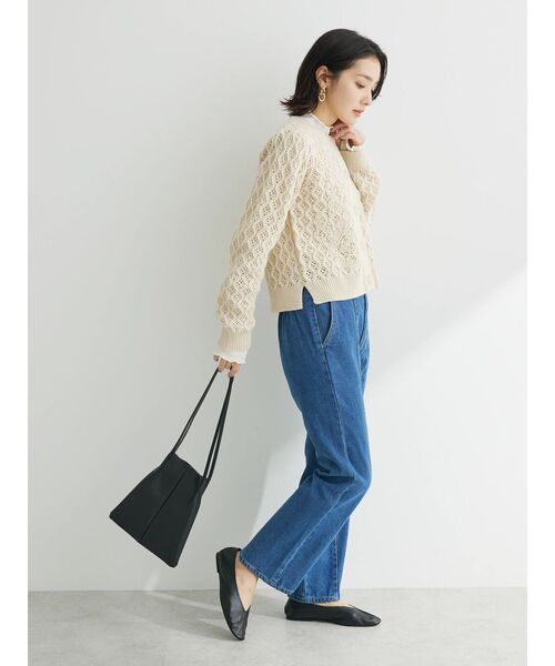 Green　Parks（グリーンパークス）の「・ELENCARE　DUE　センターシームデニムパンツ（デニムパンツ・レディース・ライトインディゴブルー/インディゴブルー・L/M）」の9枚目の写真