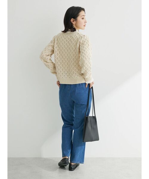 Green　Parks（グリーンパークス）の「・ELENCARE　DUE　センターシームデニムパンツ（デニムパンツ・レディース・ライトインディゴブルー/インディゴブルー・L/M）」の11枚目の写真