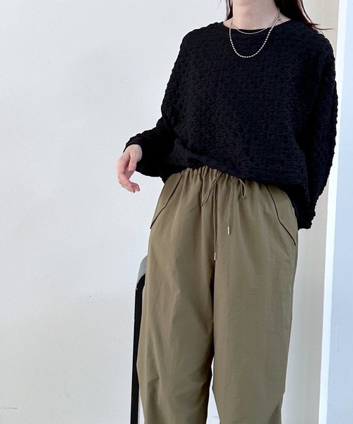 北京ダック ポコポコジャガードプルオーバー 187355（Tシャツ/カットソー