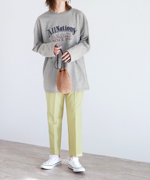 reca（レカ）の「ウォッシュ加工ロゴ入りロンT（Tシャツ/カットソー・レディース・グレー系その他/ホワイト/グレー・FREE）」の11枚目の写真