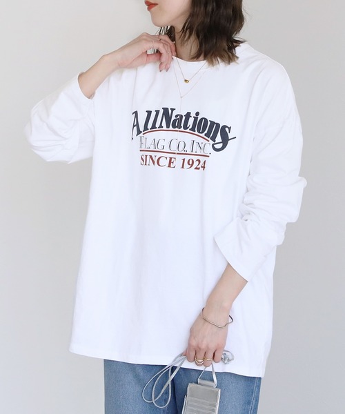 モズDIESELロンT ウォッシュ加工 ウォッシュ加工ロゴ入りロンT（Tシャツ/カットソー）｜reca