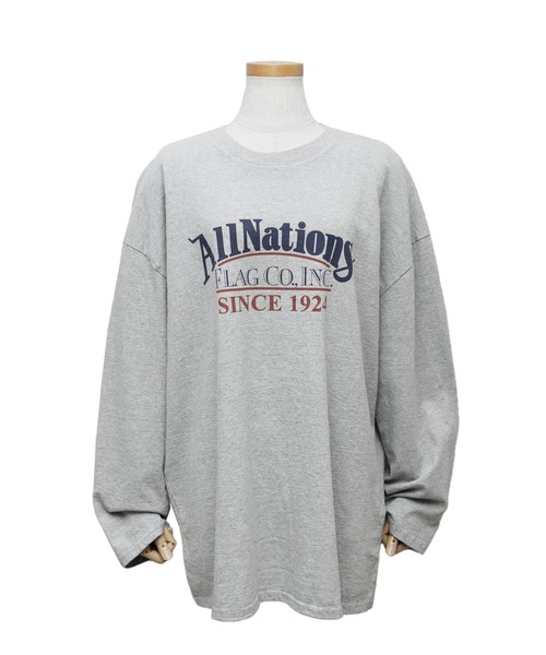 ウォッシュ加工ロゴ入りロンT（Tシャツ/カットソー）｜reca（レカ）の