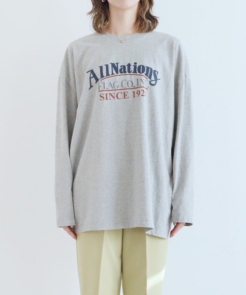 モズDIESELロンT ウォッシュ加工 ウォッシュ加工ロゴ入りロンT（Tシャツ/カットソー）｜reca