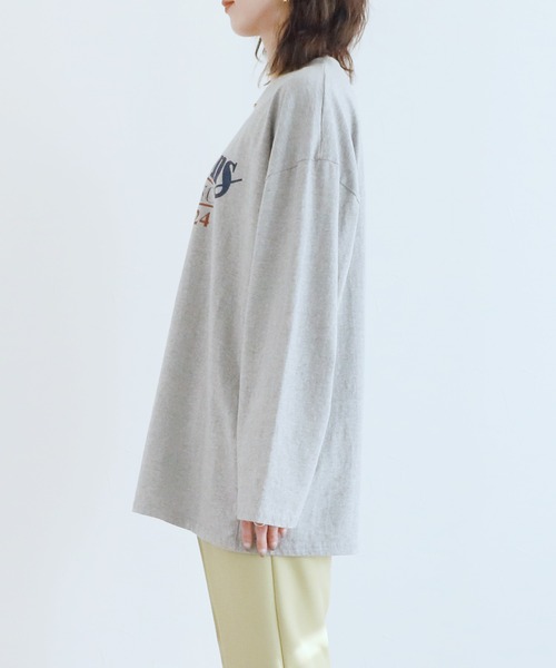 reca（レカ）の「ウォッシュ加工ロゴ入りロンT（Tシャツ/カットソー・レディース・グレー系その他/ホワイト/グレー・FREE）」の20枚目の写真