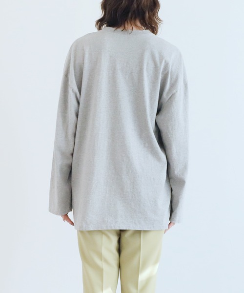 reca（レカ）の「ウォッシュ加工ロゴ入りロンT（Tシャツ/カットソー・レディース・グレー系その他/ホワイト/グレー・FREE）」の21枚目の写真