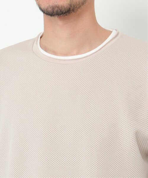 ikka（イッカ）の「パイナップルレイヤードロンＴ（Tシャツ/カットソー・メンズ・ベージュ/ネイビー/ブルー/グリーン・S/M/L/XL）」の13枚目の写真