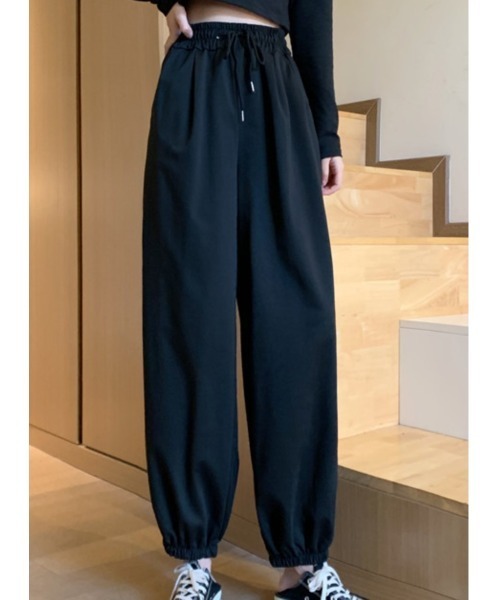 LAUTRE COTE(ロウトレコウト)の「カットソースエットパンツ(スウェットパンツ・レディース・ブラック/グレー・MEDIUM/LARGE/SMALL)」の4枚目の写真