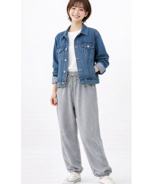 LAUTRE COTE(ロウトレコウト)の「カットソースエットパンツ(スウェットパンツ・レディース・ブラック/グレー・MEDIUM/LARGE/SMALL)」の18枚目の写真