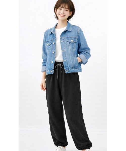 LAUTRE COTE(ロウトレコウト)の「カットソースエットパンツ(スウェットパンツ・レディース・ブラック/グレー・MEDIUM/LARGE/SMALL)」の17枚目の写真