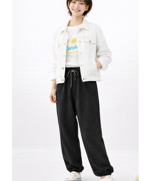 LAUTRE COTE(ロウトレコウト)の「カットソースエットパンツ(スウェットパンツ・レディース・ブラック/グレー・MEDIUM/LARGE/SMALL)」の15枚目の写真