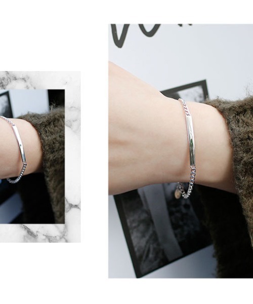 tone(トーン)の「DAN バングル(SV925)(バングル/リストバンド・レディース・ゴールド/シルバー・FREE)」の3枚目の写真