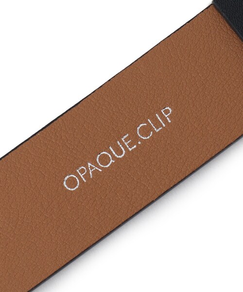 OPAQUE.CLIP（オペークドットクリップ）の「スクエアバックルベルト（ベルト・レディース・シルバー/ゴールド・00）」の3枚目の写真