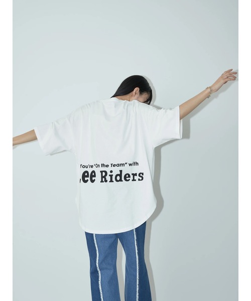 Lee(リー)の「Lee×e.m.a.e ROUNDHEM TEE(Tシャツ/カットソー・レディース・オフホワイト/ブルー/ブラック・FREE)」の17枚目の写真