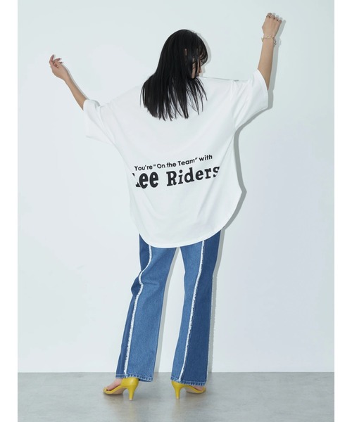 Lee(リー)の「Lee×e.m.a.e ROUNDHEM TEE(Tシャツ/カットソー・レディース・オフホワイト/ブルー/ブラック・FREE)」の5枚目の写真